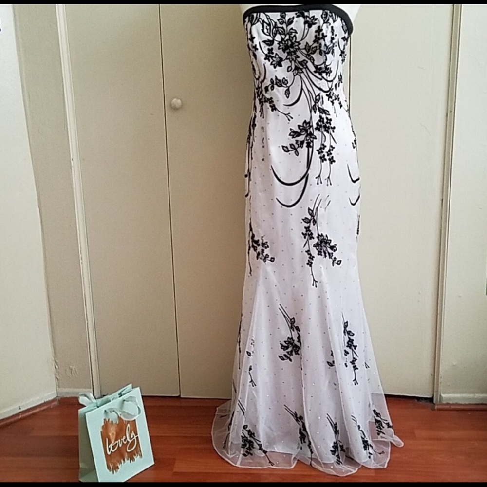 Black and White Prom Dress